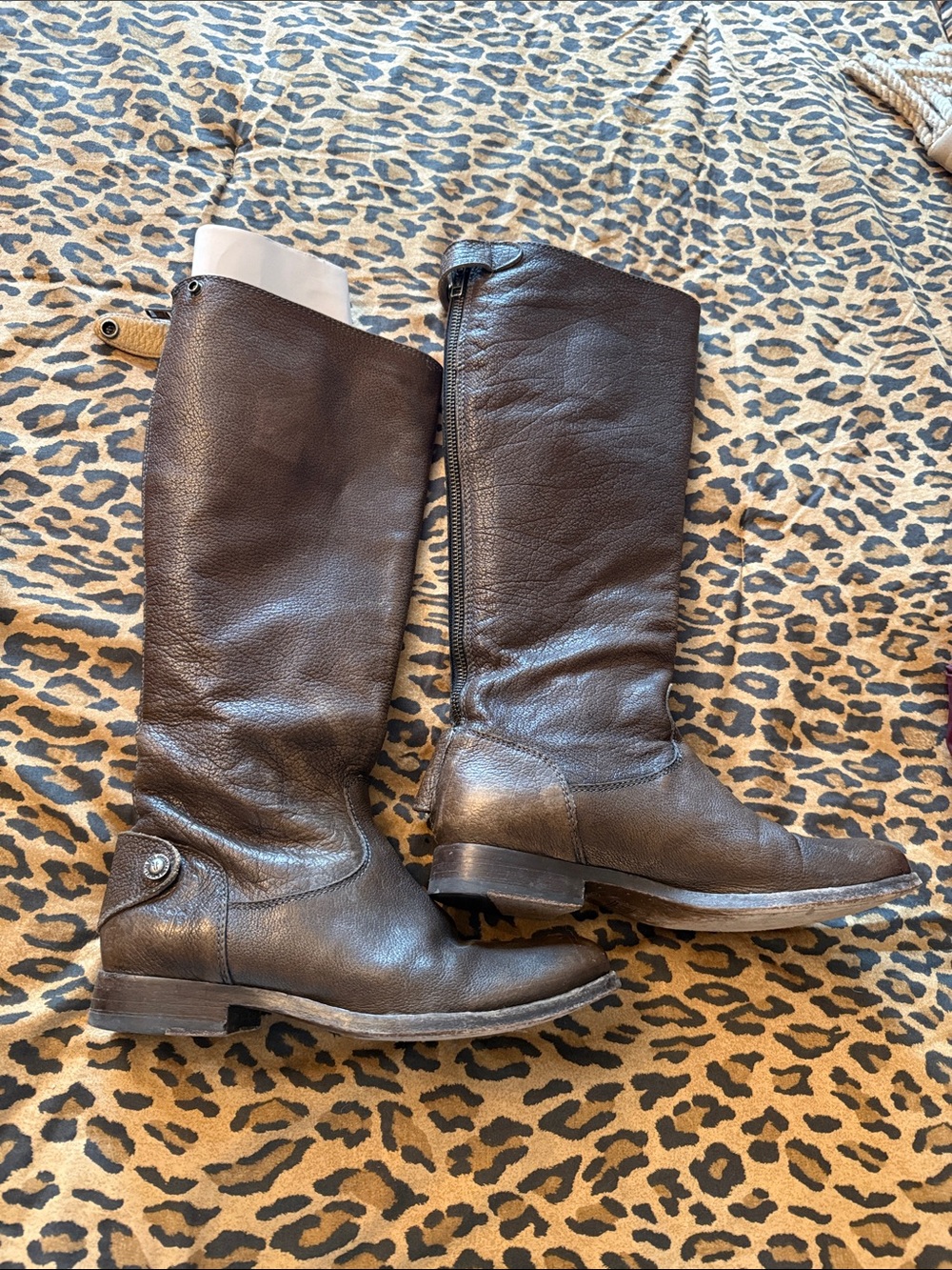 Frye Tall Brown Leather Riding Boots